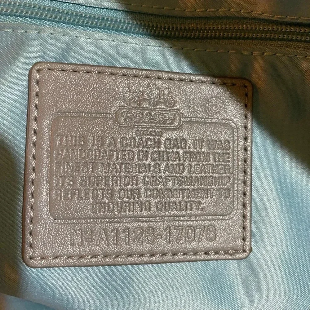 Coach grey nylon satchel handbag - Picture 7 of 8